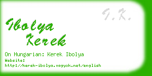 ibolya kerek business card